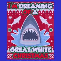 I'm Dreaming Of A Great White Christmas Womens T-Shirt