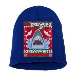 I'm Dreaming Of A Great White Christmas Short Acrylic Beanie