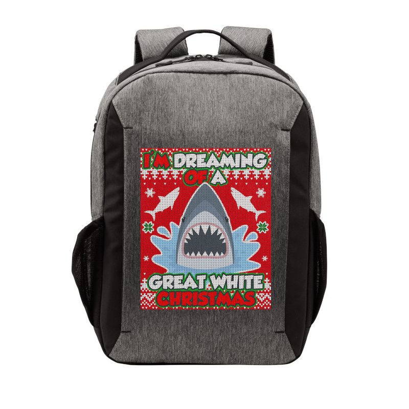 I'm Dreaming Of A Great White Christmas Vector Backpack
