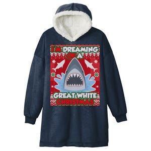 I'm Dreaming Of A Great White Christmas Hooded Wearable Blanket