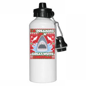 I'm Dreaming Of A Great White Christmas Aluminum Water Bottle