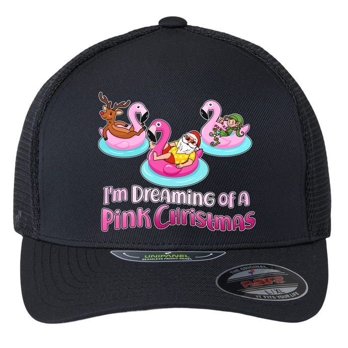 I'm Dreaming of a Pink Christmas Flexfit Unipanel Trucker Cap