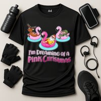 I'm Dreaming of a Pink Christmas Cooling Performance Crew T-Shirt