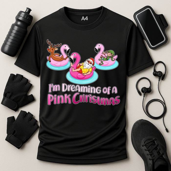 I'm Dreaming of a Pink Christmas Cooling Performance Crew T-Shirt
