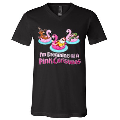 I'm Dreaming of a Pink Christmas V-Neck T-Shirt