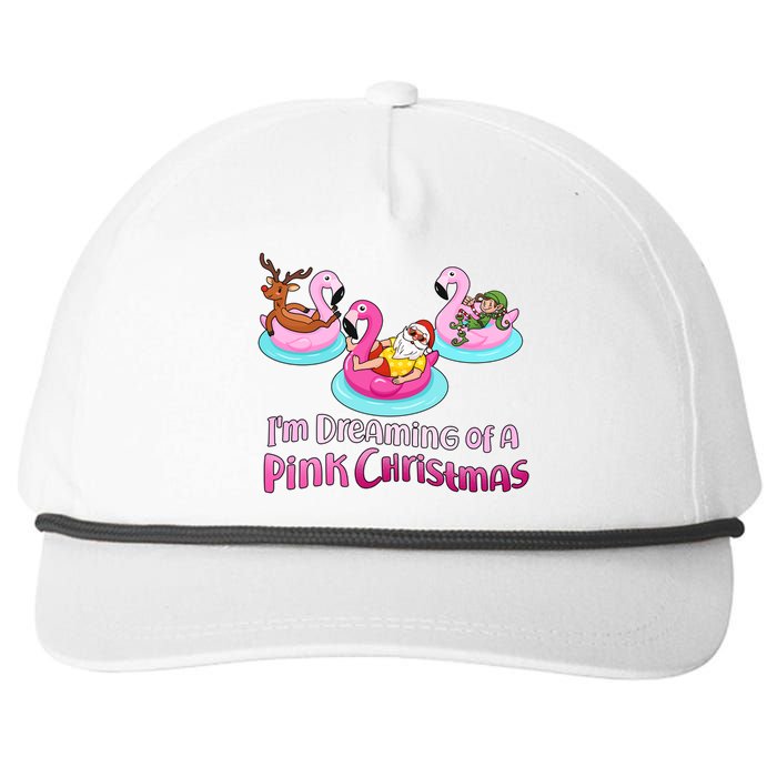 I'm Dreaming of a Pink Christmas Snapback Five-Panel Rope Hat