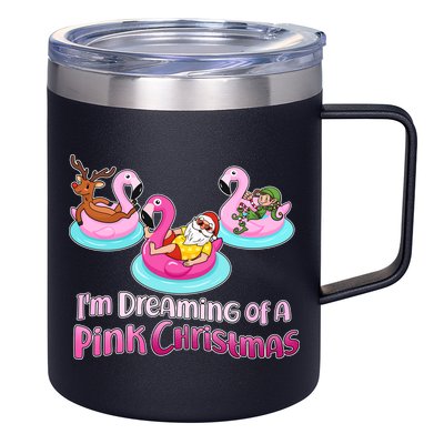 I'm Dreaming of a Pink Christmas 12oz Stainless Steel Coffee Mug