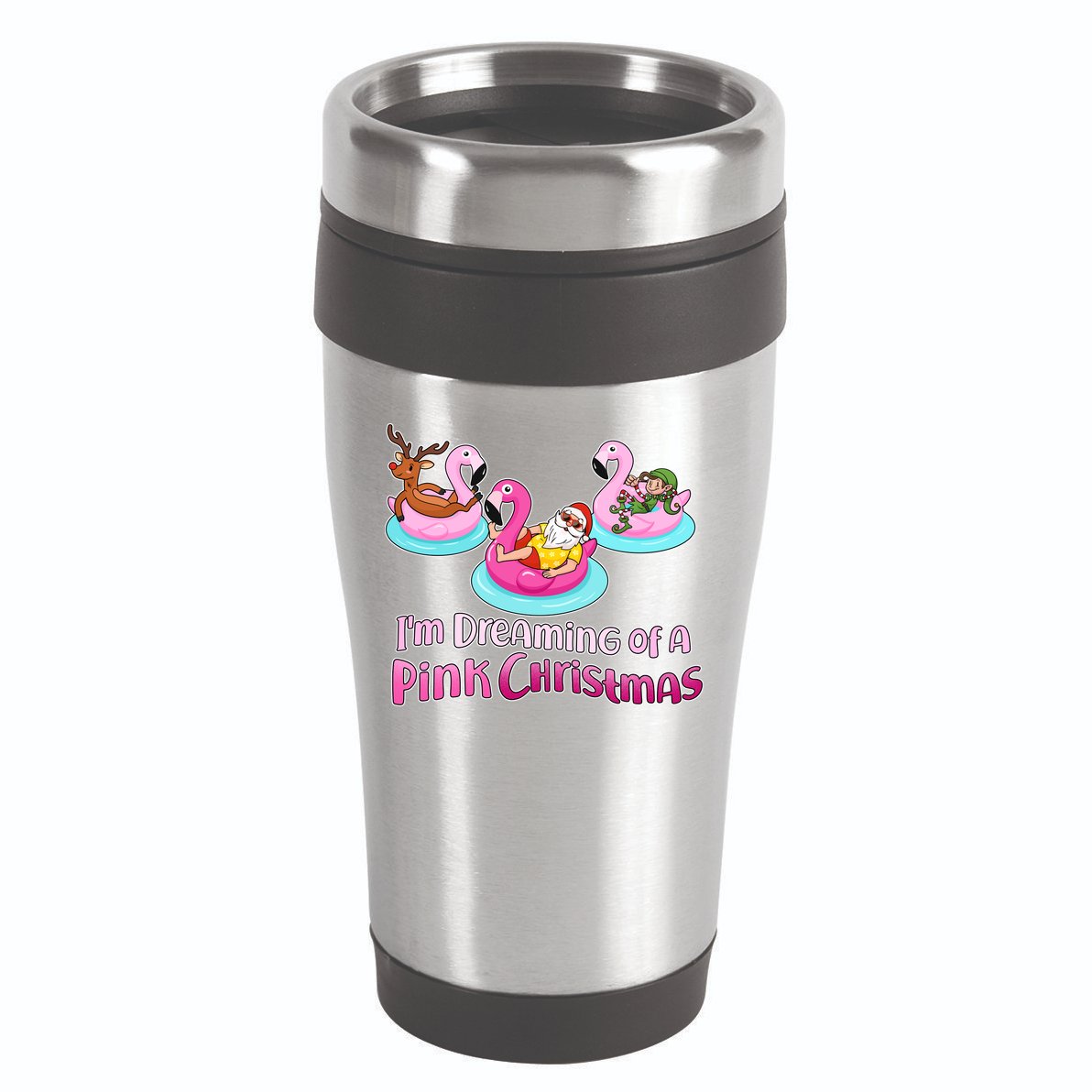 I'm Dreaming of a Pink Christmas 16oz Travel Tumbler