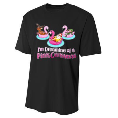 I'm Dreaming of a Pink Christmas Performance Sprint T-Shirt