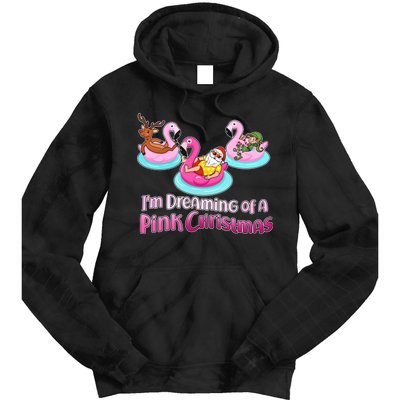 I'm Dreaming of a Pink Christmas Tie Dye Hoodie