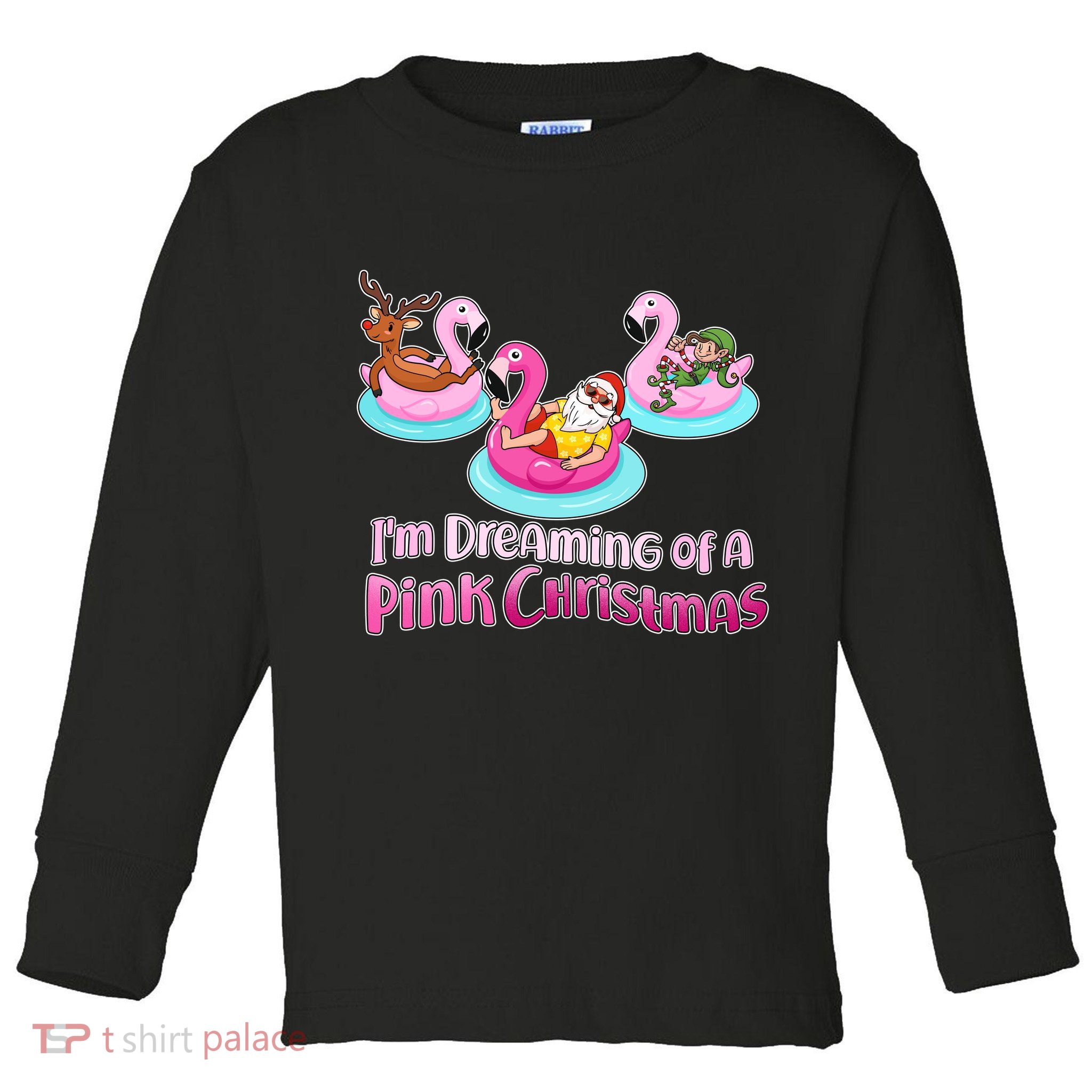 I'm Dreaming of a Pink Christmas Toddler Long Sleeve Shirt