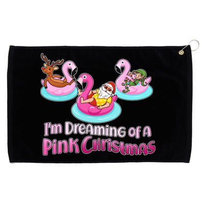 I'm Dreaming of a Pink Christmas Grommeted Golf Towel