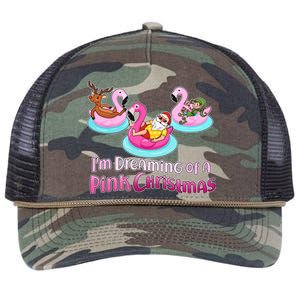 I'm Dreaming of a Pink Christmas Retro Rope Trucker Hat Cap