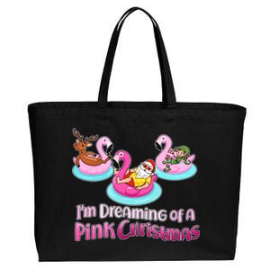 I'm Dreaming of a Pink Christmas Cotton Canvas Jumbo Tote