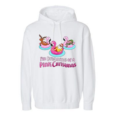 I'm Dreaming of a Pink Christmas Garment-Dyed Fleece Hoodie