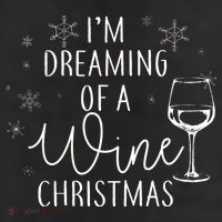 I'm Dreaming Of A Wine Christmas 11oz C Handle Ceramic Mug