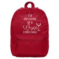 I'm Dreaming Of A Wine Christmas 16 in Basic Backpack