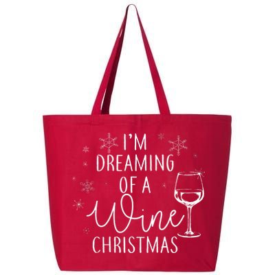 I'm Dreaming Of A Wine Christmas 25L Jumbo Tote