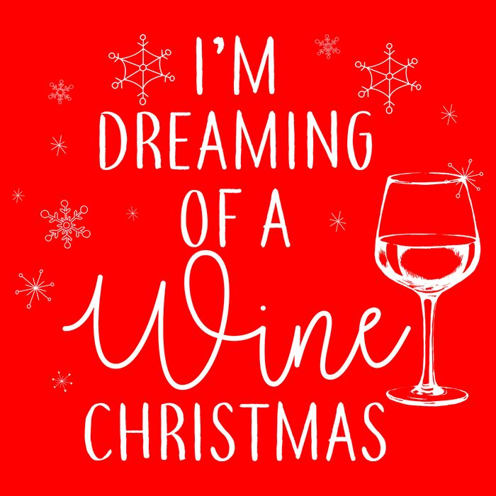 I'm Dreaming Of A Wine Christmas Baby Bodysuit