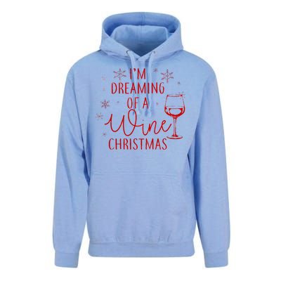 I'm Dreaming Of A Wine Christmas Unisex Surf Hoodie