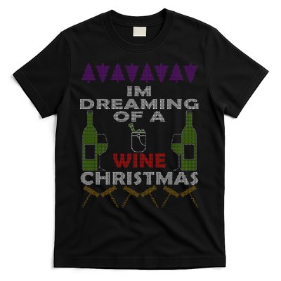 I'm Dreaming Of A Wine Christmas Ugly T-Shirt