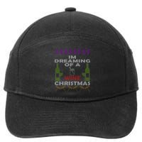 I'm Dreaming Of A Wine Christmas Ugly 7-Panel Snapback Hat