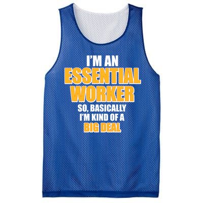 I'm Essential Worker So Basically I'm Kind of A Big Deal Mesh Reversible Basketball Jersey Tank