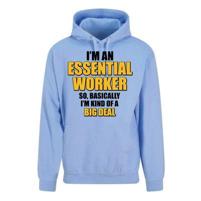 I'm Essential Worker So Basically I'm Kind of A Big Deal Unisex Surf Hoodie