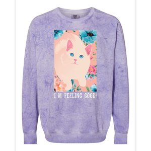 I'm Feel Good Cute Cat Colorblast Crewneck Sweatshirt