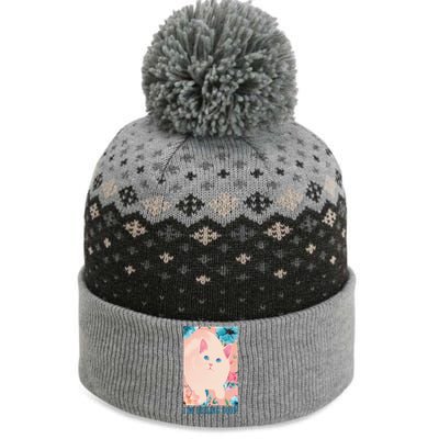 I'm Feel Good Cute Cat The Baniff Cuffed Pom Beanie