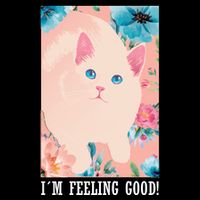 I'm Feel Good Cute Cat Zip Tote Bag