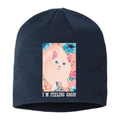 I'm Feel Good Cute Cat Sustainable Beanie