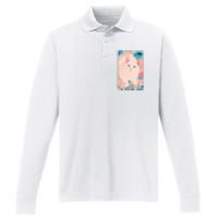 I'm Feel Good Cute Cat Performance Long Sleeve Polo