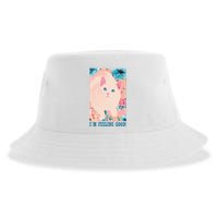 I'm Feel Good Cute Cat Sustainable Bucket Hat