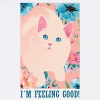 I'm Feel Good Cute Cat Golf Towel