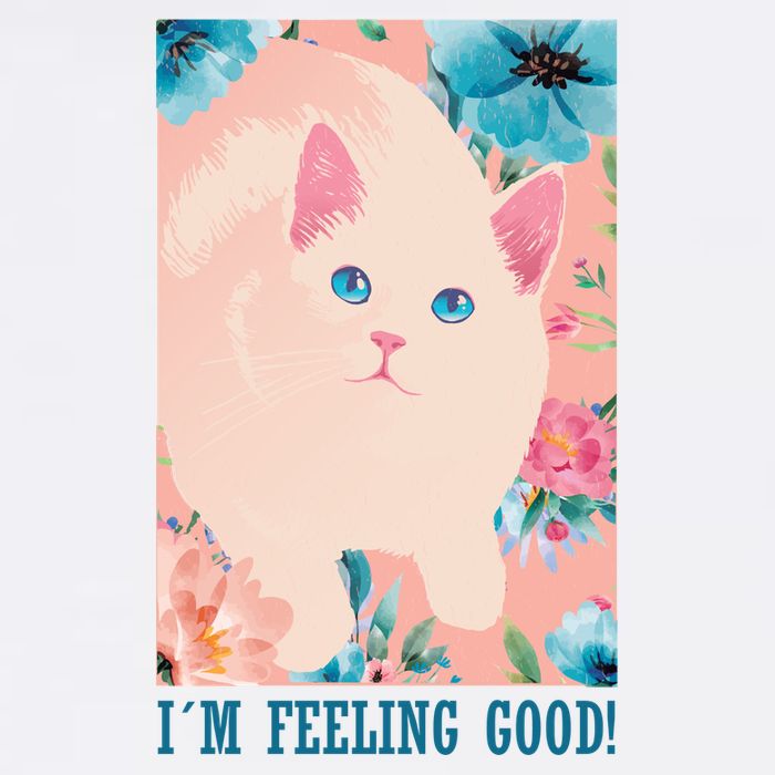 I'm Feel Good Cute Cat Golf Towel