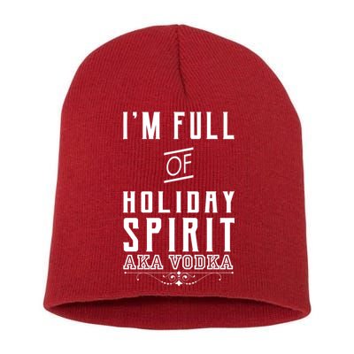 I'm Full Of Holiday Spirit AKA Vodka Short Acrylic Beanie