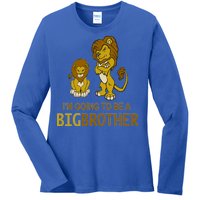 I'm Going To Be A Big Brother Ladies Long Sleeve Shirt