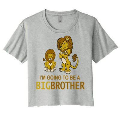 I'm Going To Be A Big Brother Women's Crop Top Tee