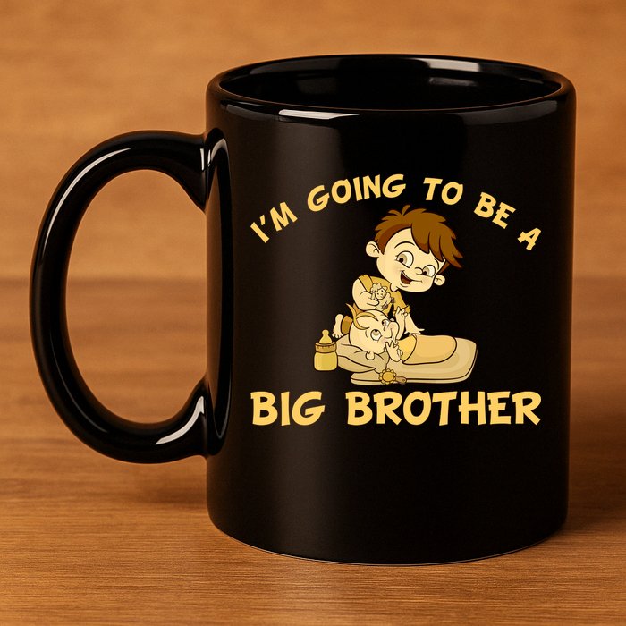 I'm Going to be a Big Brother Baby Bro 11oz C Handle Ceramic Mug