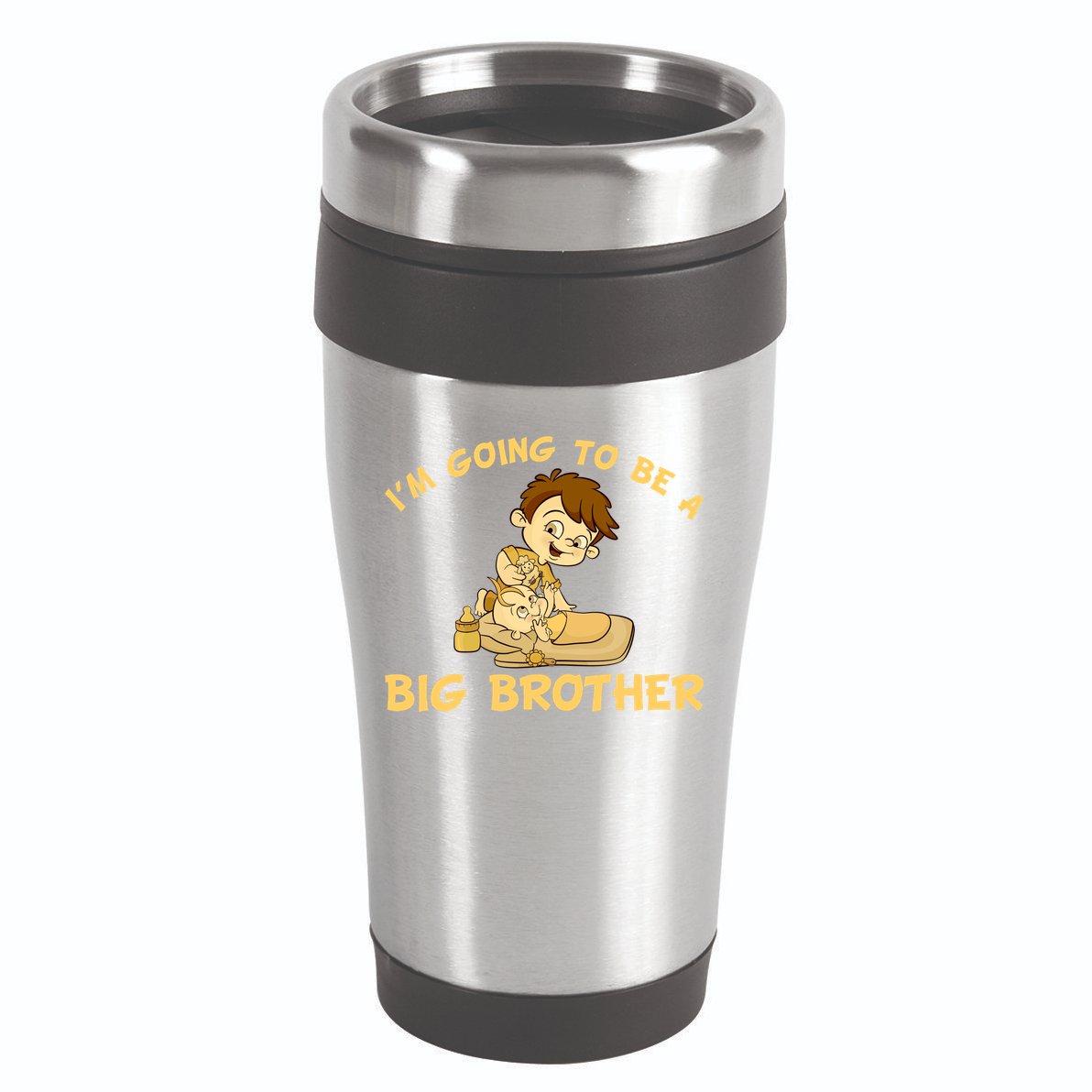 I'm Going to be a Big Brother Baby Bro 16oz Travel Tumbler
