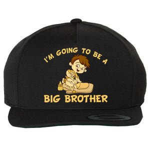 I'm Going to be a Big Brother Baby Bro Wool Snapback Cap