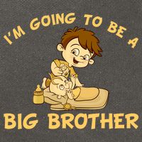 I'm Going to be a Big Brother Baby Bro Cotton Canvas Backpack