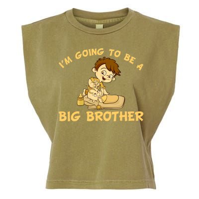 I'm Going to be a Big Brother Baby Bro Garment-Dyed Women's Muscle Tee