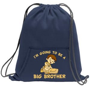 I'm Going to be a Big Brother Baby Bro Sweatshirt Cinch Pack Bag