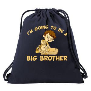 I'm Going to be a Big Brother Baby Bro Drawstring Bag