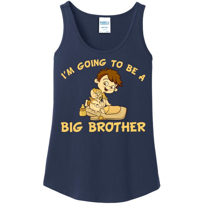 I'm Going to be a Big Brother Baby Bro Ladies Essential Tank