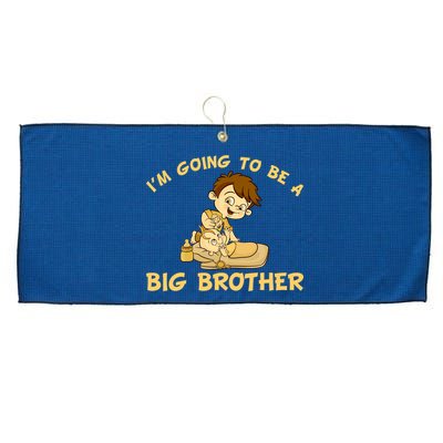 I'm Going to be a Big Brother Baby Bro Large Microfiber Waffle Golf Towel