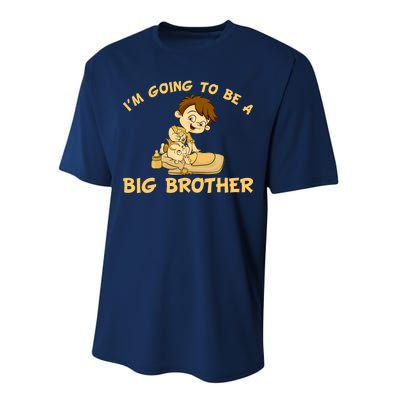 I'm Going to be a Big Brother Baby Bro Performance Sprint T-Shirt