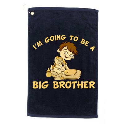 I'm Going to be a Big Brother Baby Bro Platinum Collection Golf Towel